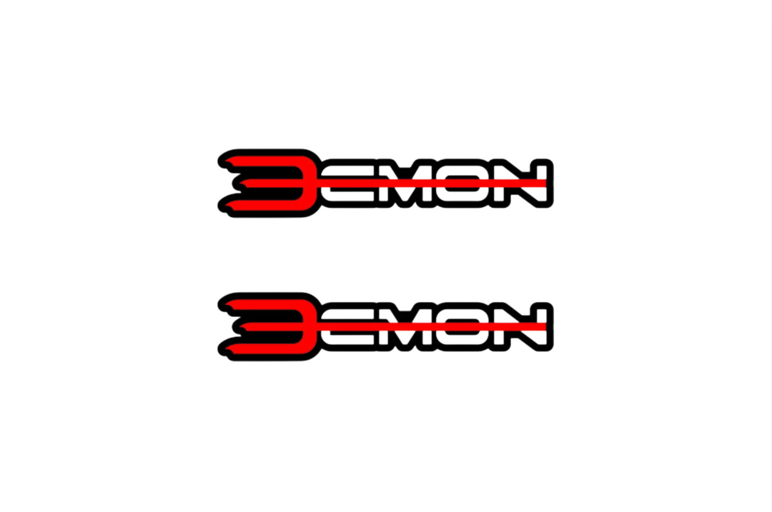 Dodge emblem for fenders with Demon logo (type 4) Dodge emblems decoinfabric