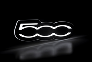 Fiat Illuminated LED Radiator Grille Emblems and Badges with 500 logo Fiat Led Emblems decoinfabric