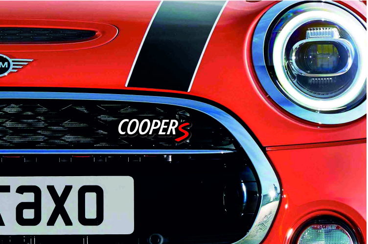 Mini Radiator grille emblem with Mini Cooper S logo Mini emblems decoinfabric