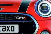 Mini Radiator grille emblem with Mini Cooper S logo Mini emblems decoinfabric