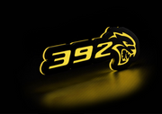 Dodge Illuminated LED Radiator Grille Emblems and Badges with 392 Hellcat logo Dodge Led emblems decoinfabric