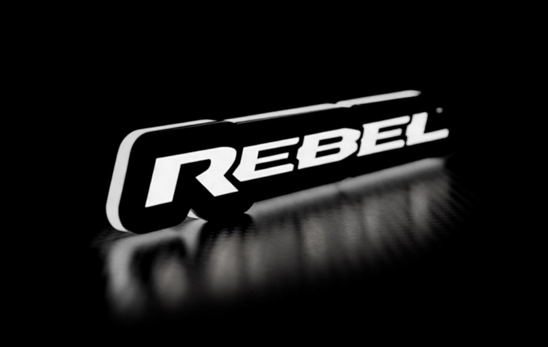 Dodge Illuminated LED Radiator Grille Emblems and Badges with Rebel logo Dodge Led emblems decoinfabric