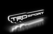 Toyota Illuminated LED Radiator Grille Emblems and Badges with TRD sport logo Toyota Led Emblems decoinfabric