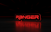 Ford Ranger Illuminated LED Radiator Grille Emblems and Badges with Ranger logo Ford Led Emblems decoinfabric