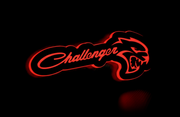 Dodge Illuminated LED Radiator Grille Emblems and Badges with Challenger Hellcat logo Dodge Led emblems decoinfabric