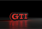 Volkswagen Illuminated LED Radiator Grille Emblems and Badges with GTI logo Volkswagen Led Emblems decoinfabric