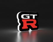 Nissan Illuminated LED Radiator Grille Emblems and Badges with GT-R (type 1) logo Nissan Led Emblems decoinfabric