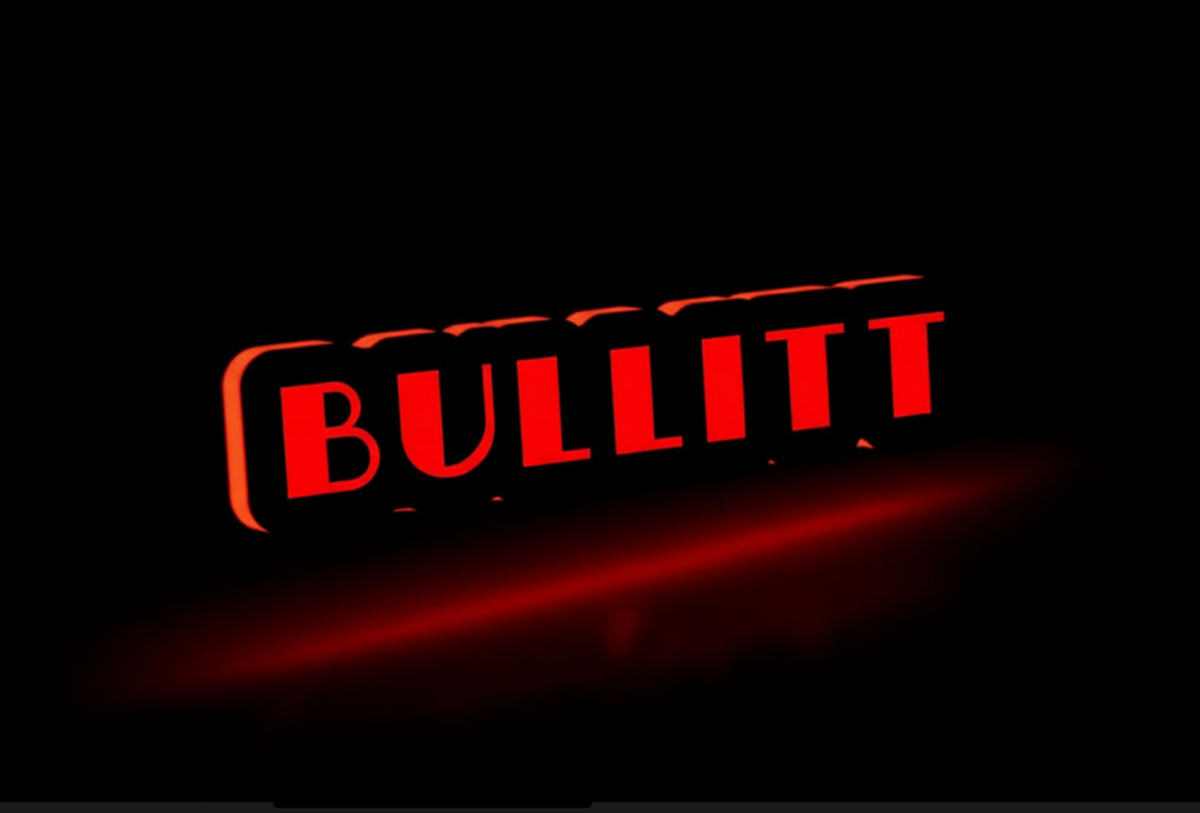 Ford Illuminated LED Radiator Grille Emblems and Badges with Bullitt logo Ford Led Emblems decoinfabric