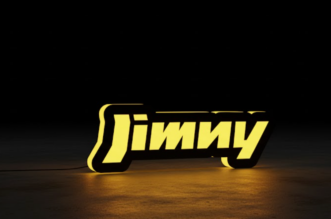 Suzuki Illuminated LED Radiator Grille Emblems and Badges with Jimny logo Suzuki Led Emblems decoinfabric