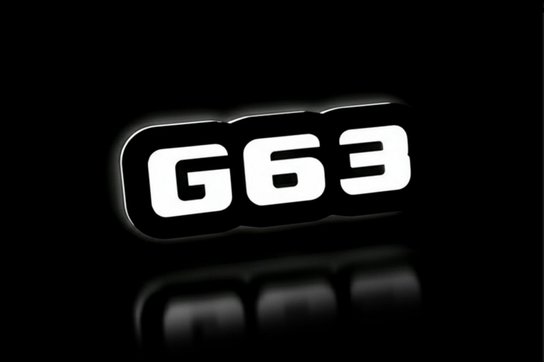 Mercedes Illuminated LED Radiator Grille Emblems and Badges with G63 logo Mercedes Led Emblems decoinfabric