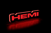 Jeep Illuminated LED Radiator Grille Emblems and Badges with Hemi (type 2) logo Jeep Led Emblems decoinfabric