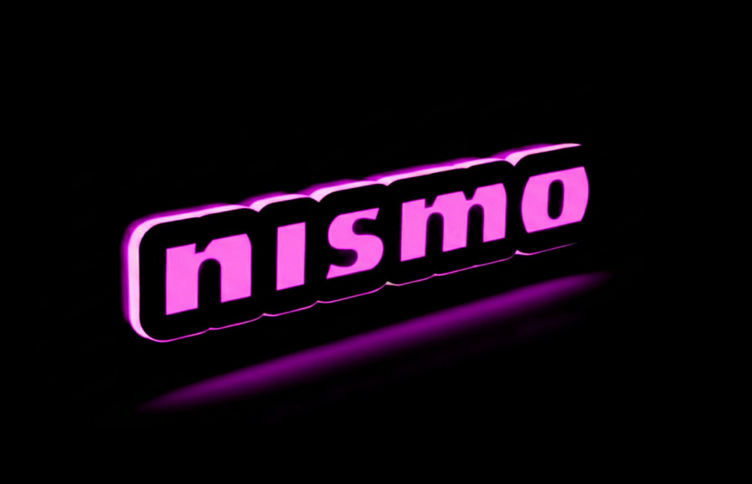 Nissan Illuminated LED Radiator Grille Emblems and Badges with Nismo (type 2) logo Nissan Led Emblems decoinfabric