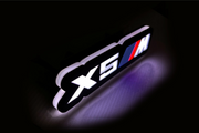BMW Illuminated LED Radiator Grille Emblems and Badges with X5 ///M (type 1) logo BMW Led Emblems decoinfabric
