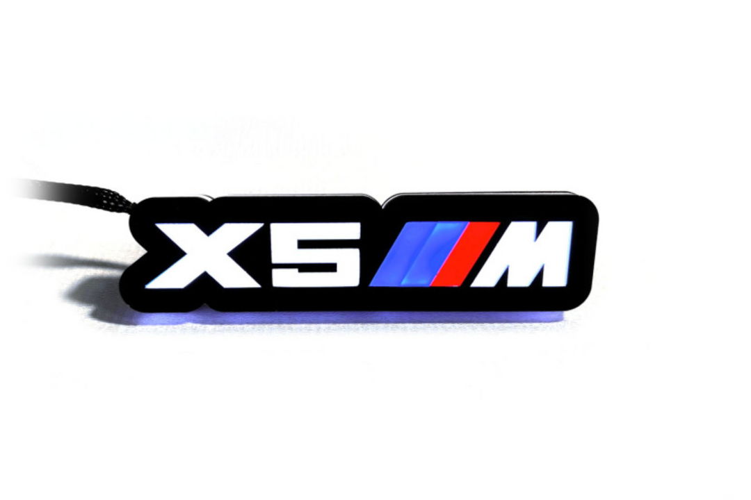 BMW Illuminated LED Radiator Grille Emblems and Badges with X5 ///M (type 1) logo BMW Led Emblems decoinfabric