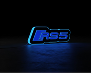 Audi Illuminated LED Radiator Grille Emblems and Badges with RS5 logo Audi Led emblems decoinfabric