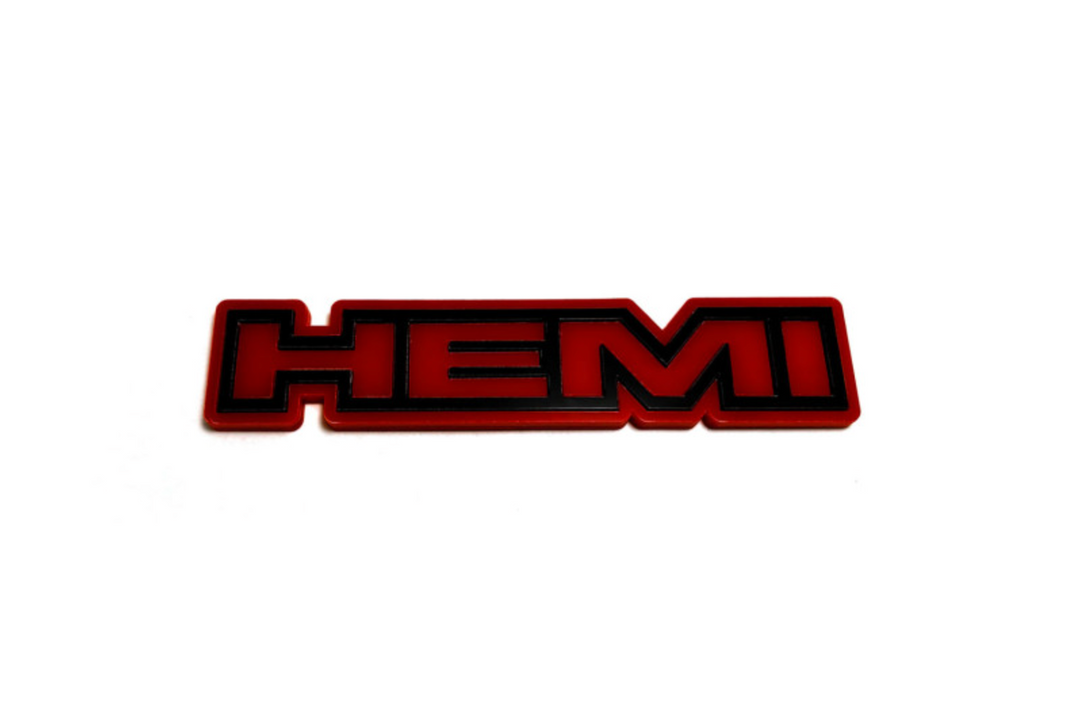 Dodge tailgate trunk rear emblem with HEMI logo (type 3) Dodge emblems decoinfabric