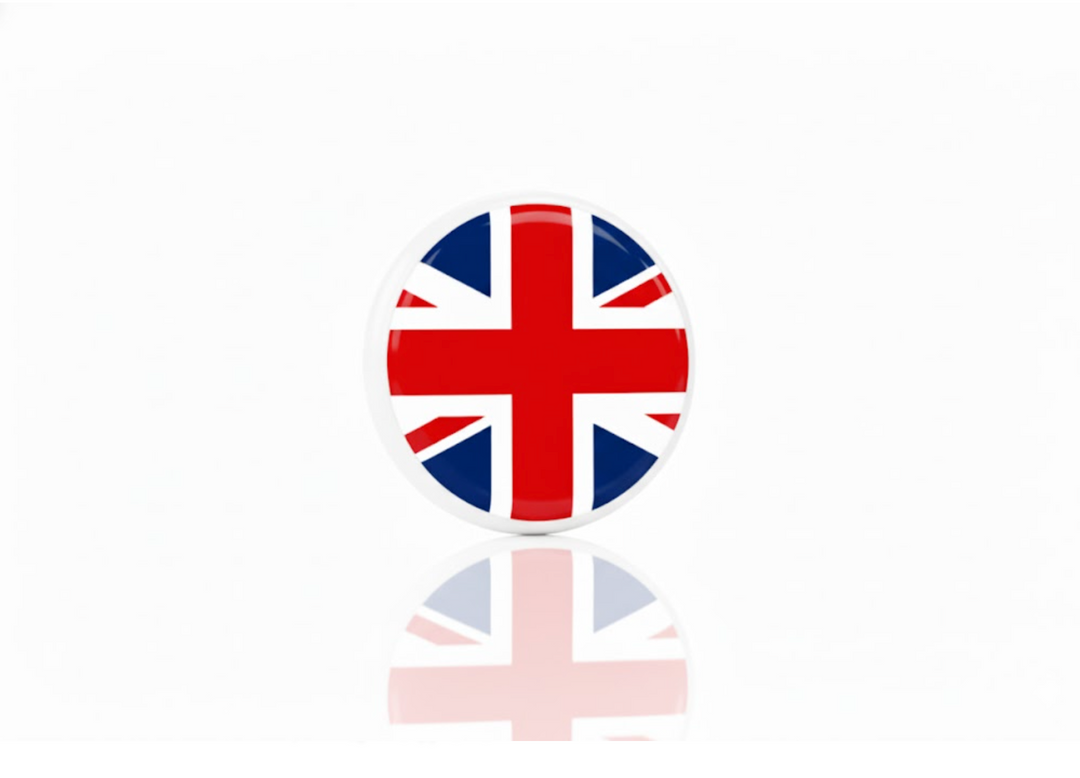 Mini Radiator grille emblem with logo UK Flag (Type 2) Mini emblems decoinfabric