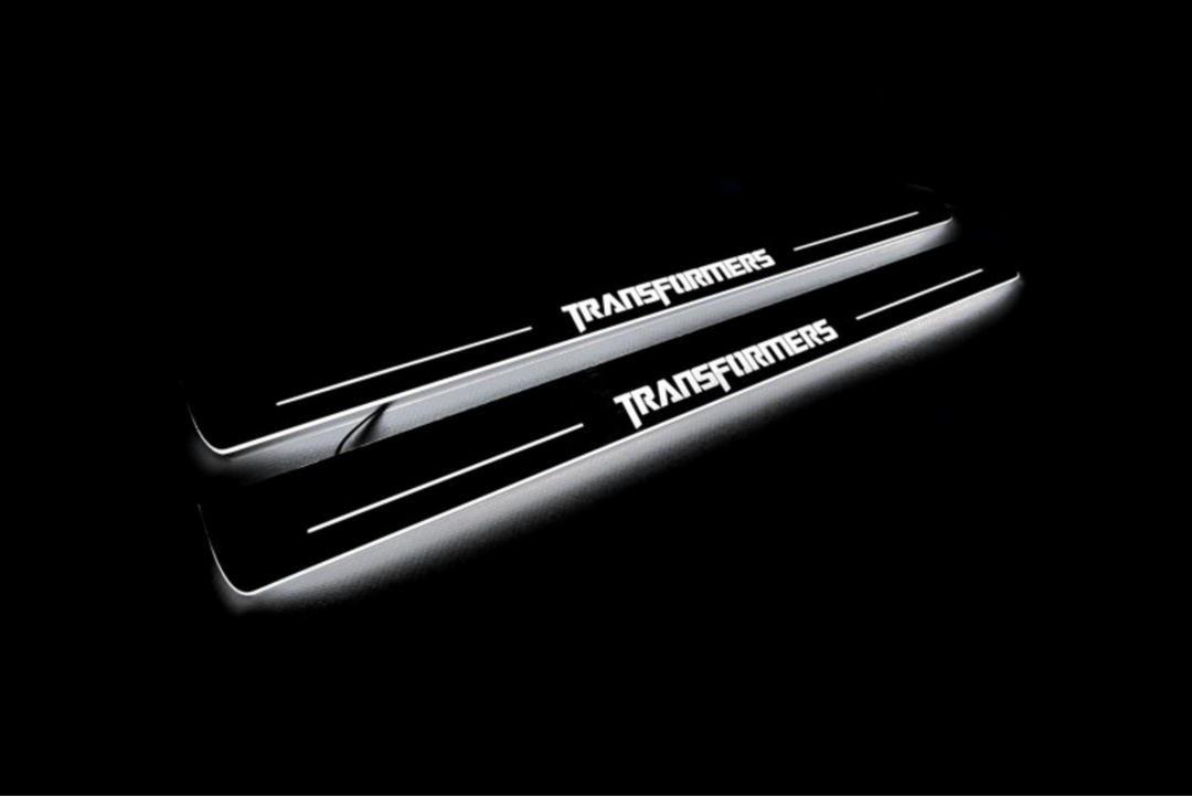 Chevrolet Camaro V 2009-2015 Car Door Sill With Logo TRANSFORMERS Chevrolet Led Door Sills opdesign