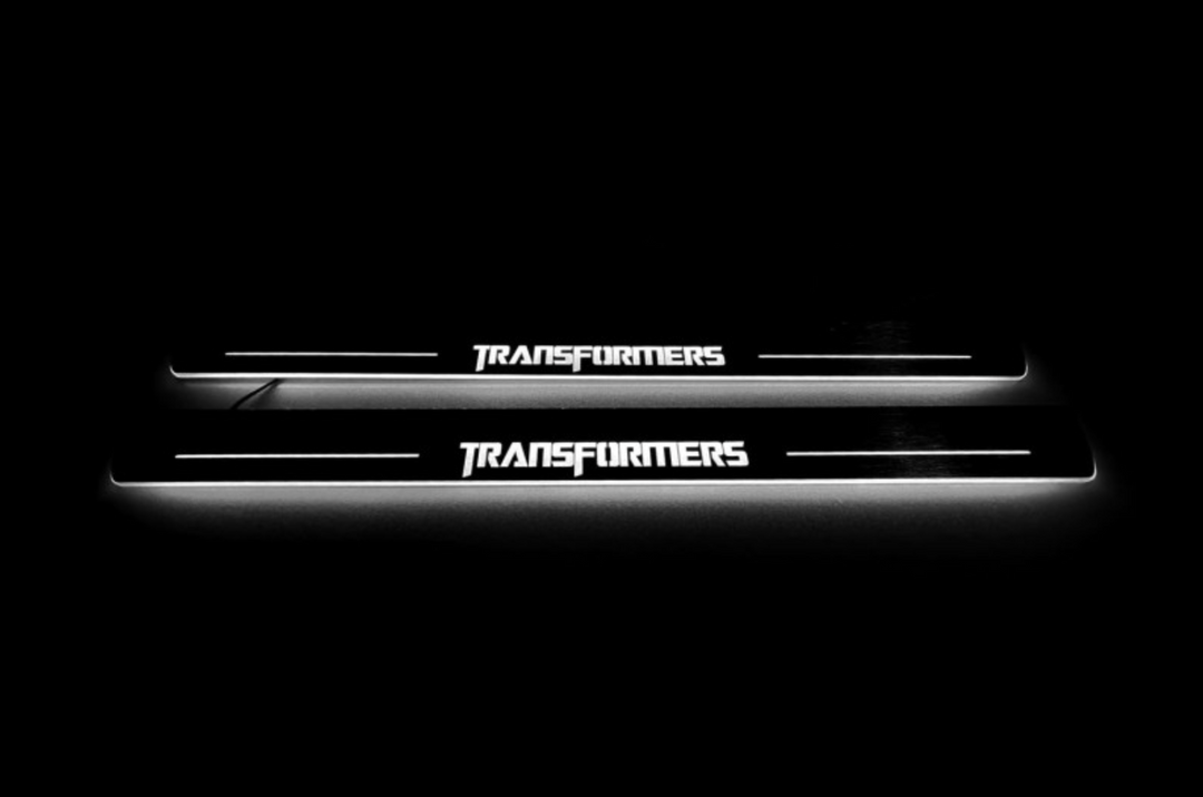 Chevrolet Camaro V 2009-2015 Car Door Sill With Logo TRANSFORMERS Chevrolet Led Door Sills opdesign