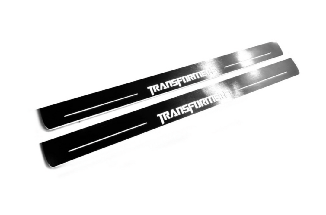 Chevrolet Camaro V 2009-2015 Car Door Sill With Logo TRANSFORMERS Chevrolet Led Door Sills opdesign