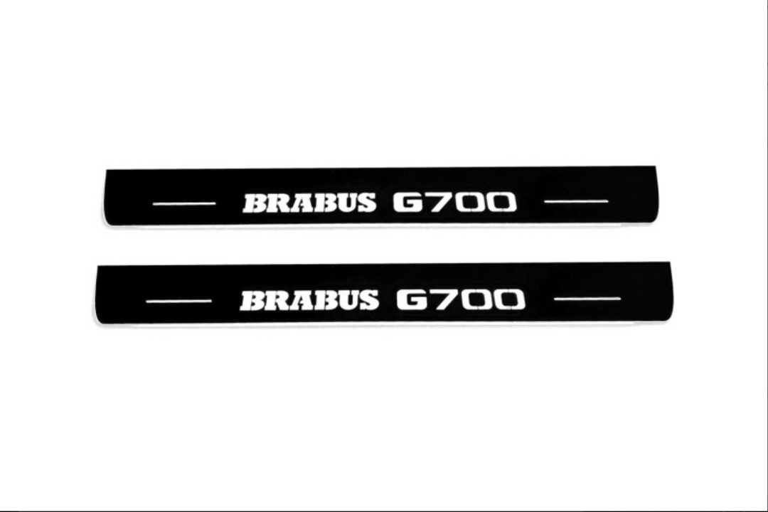 Mercedes G-Class W464 2018+ LED Door Sills PRO With Brabus G700 Logo Mercedes Led Door Sills opdesign