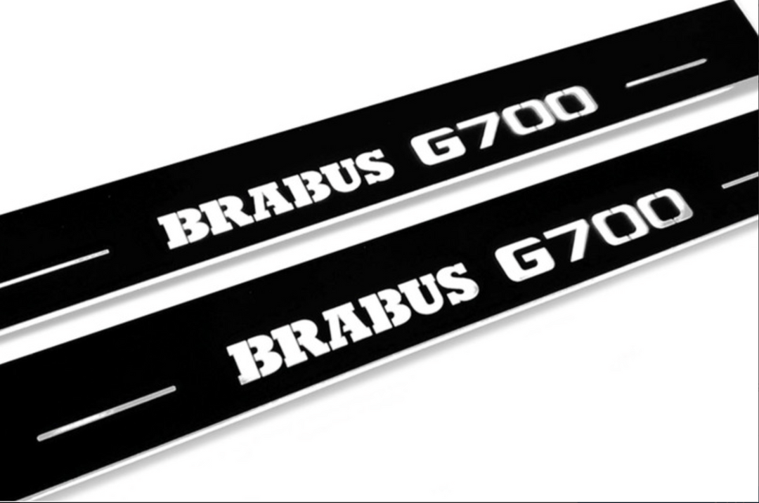 Mercedes G-Class W464 2018+ LED Door Sills PRO With Brabus G700 Logo