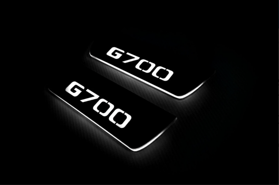 Mercedes G-Class W464 2018+ LED Door Sills PRO With Brabus G700 Logo