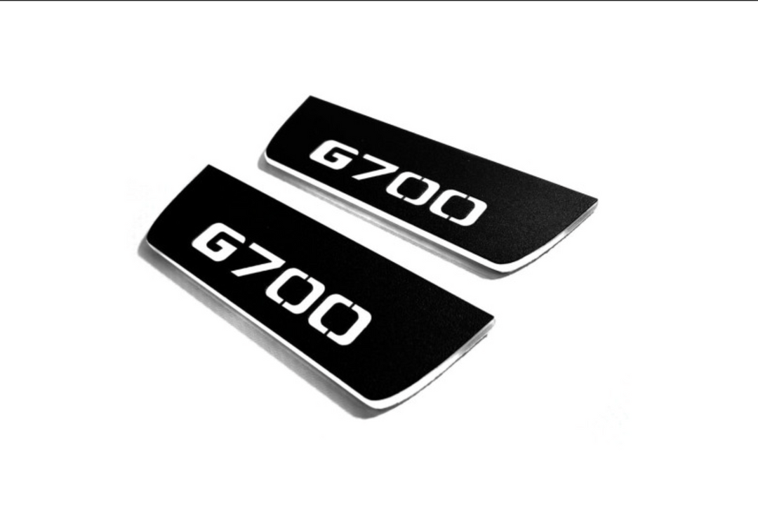 Mercedes G-Class W464 2018+ LED Door Sills PRO With Brabus G700 Logo Mercedes Led Door Sills opdesign