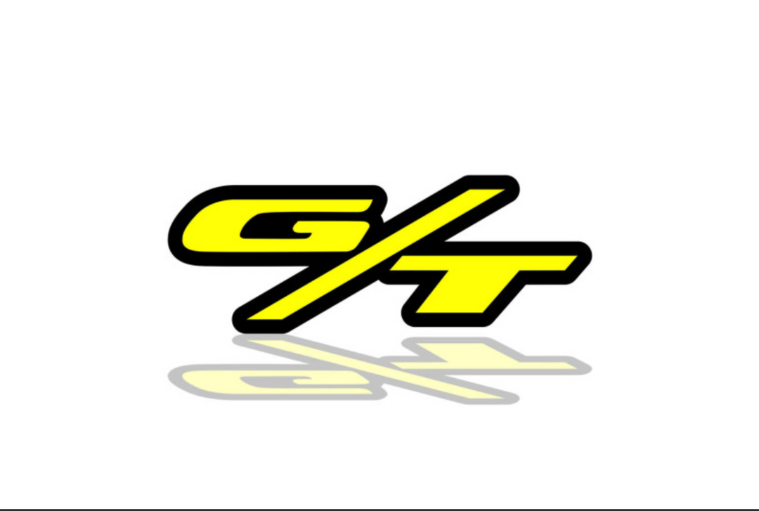 Dodge Radiator grille emblem with GT logo (Type 3) Dodge emblems decoinfabric