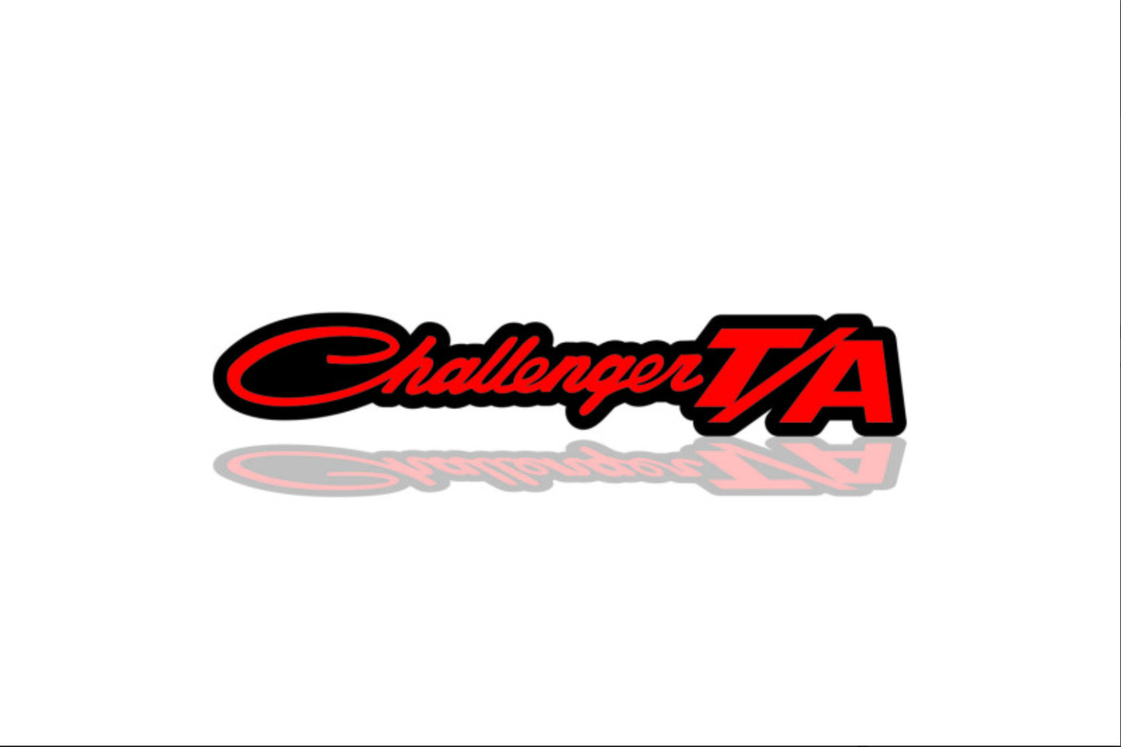 Dodge Challenger trunk rear emblem between tail lights with Challenger T/A logo Dodge emblems decoinfabric