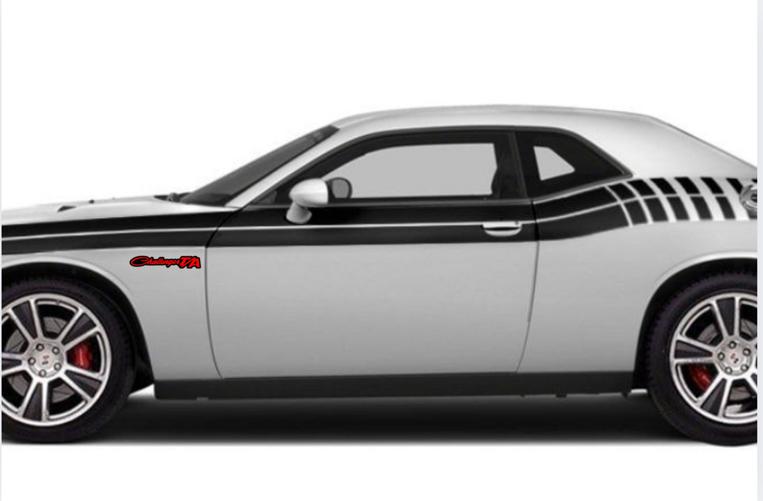 Dodge emblem for fenders with Challenger T/A logo Dodge emblems decoinfabric