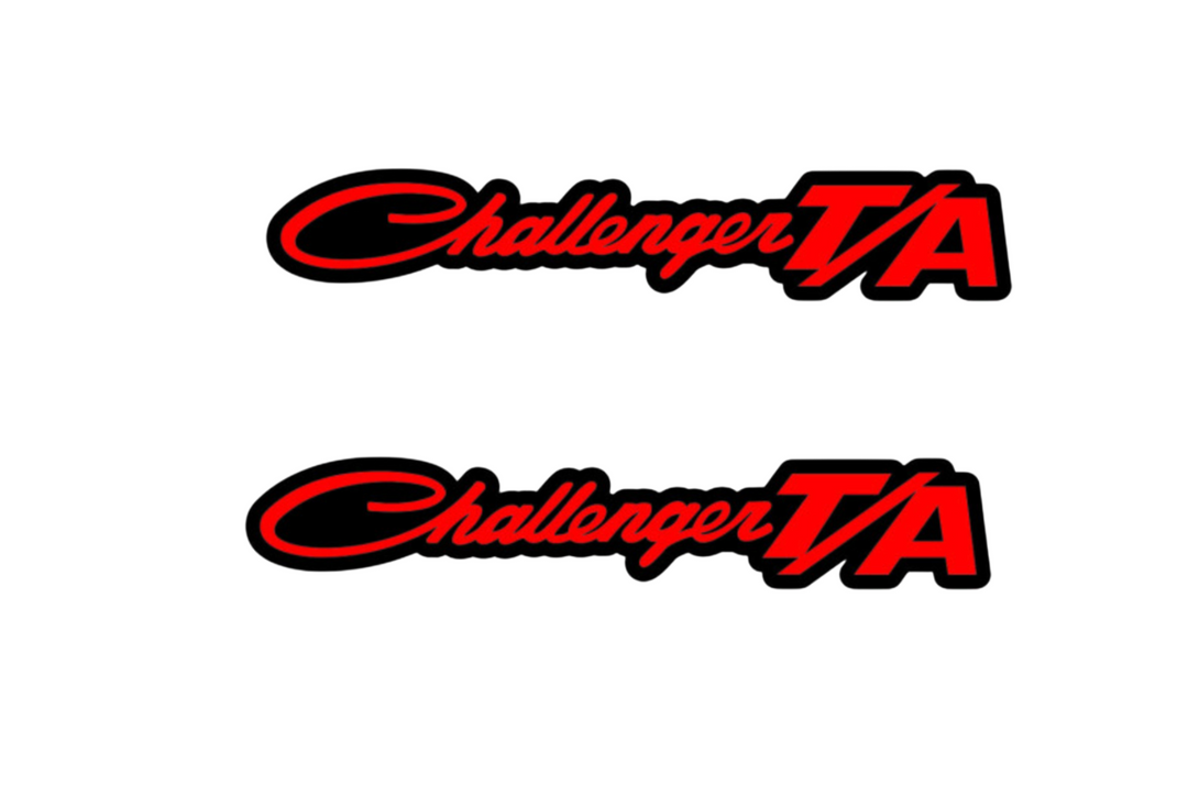 Dodge emblem for fenders with Challenger T/A logo Dodge emblems decoinfabric