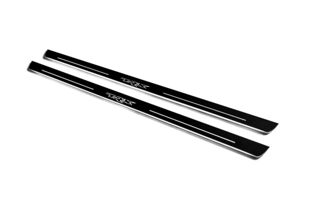 Dodge RAM 1500 V 2019+ Door Sill Led Plate With TRX Logo Dodge Led Door Sills opdesign