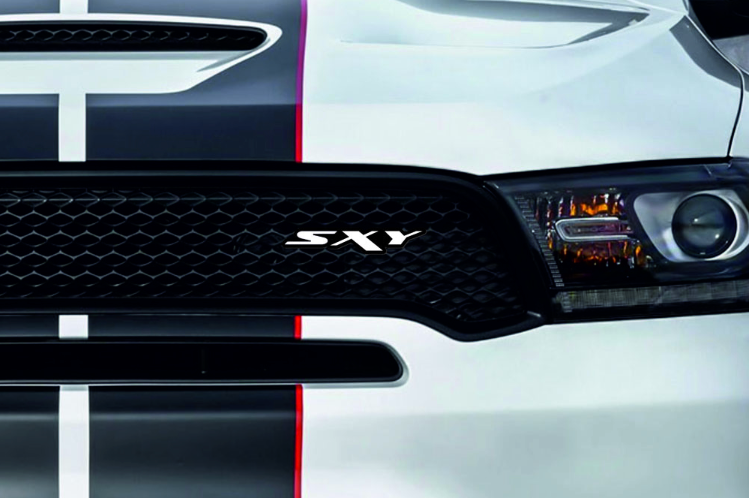 Dodge Radiator grille emblem with SXY logo Dodge emblems decoinfabric