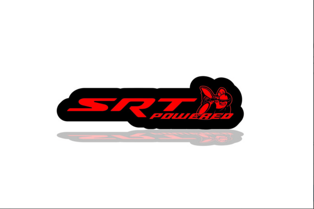 Dodge Illuminated LED Radiator Grille Emblems and Badges with SRT Powered Scatpack logo