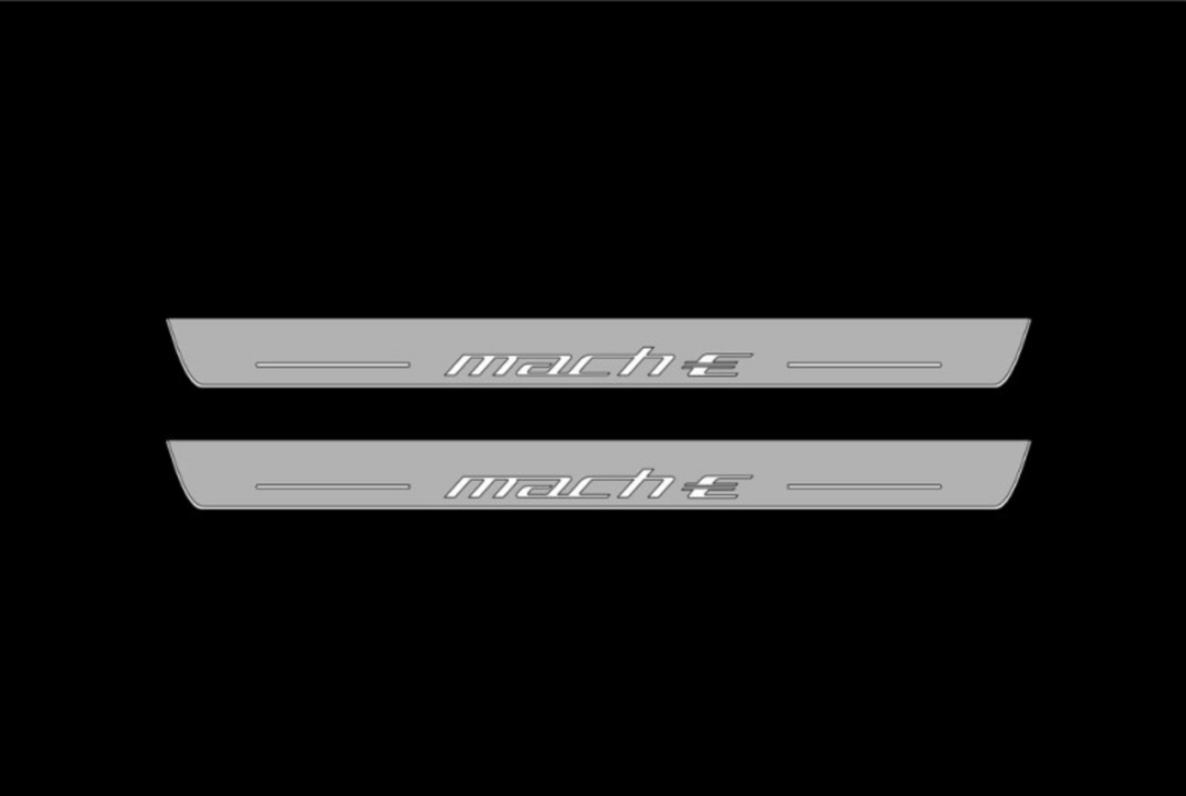 Mustang Mach-E 2020+ LED Door Sills PRO With Logo Mach-E
