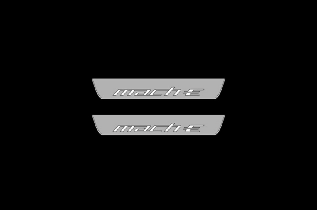 Mustang Mach-E 2020+ LED Door Sills PRO With Logo Mach-E