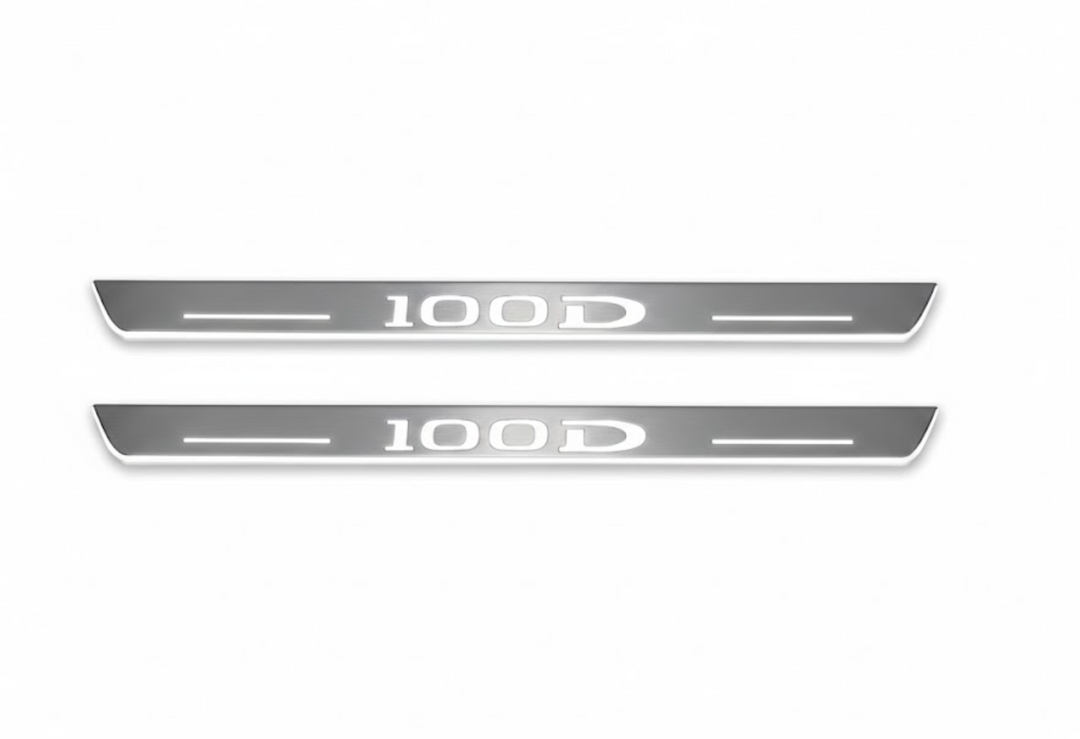 Tesla Model S LED Door Sills PRO With 100D Logo