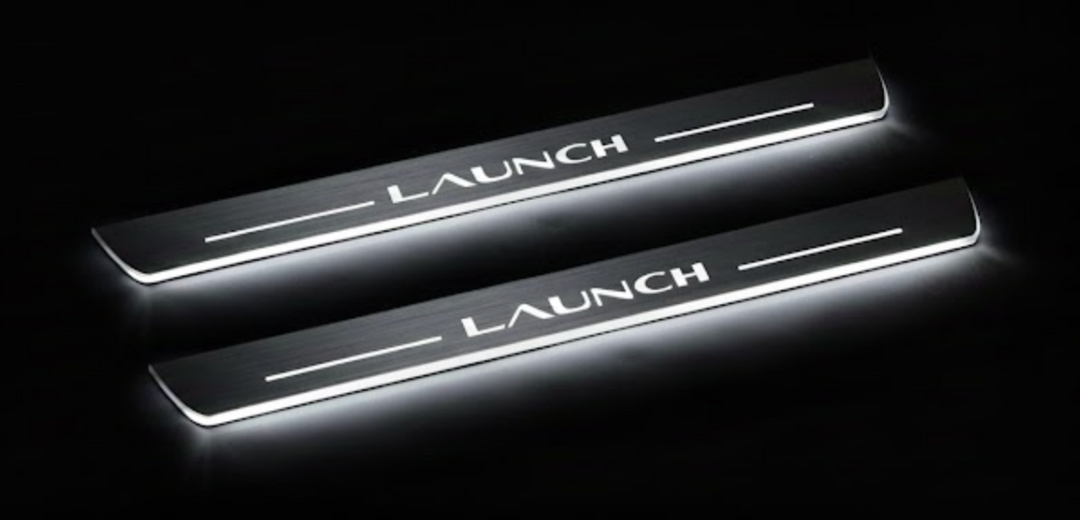 Tesla Model Y Juniper 2025+ LED Door Sills PRO With Logo Launch