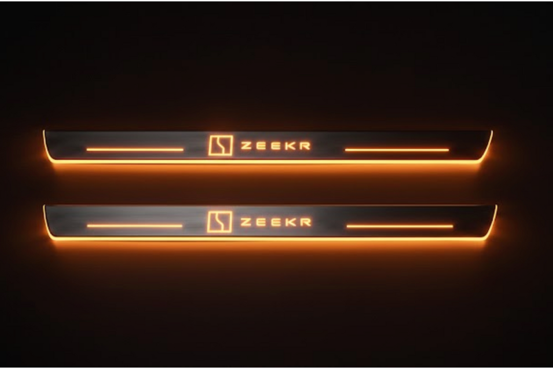 Zeekr 7X Car Door Sill With Logo Zeekr Zeekr Led Door Sills opdesign