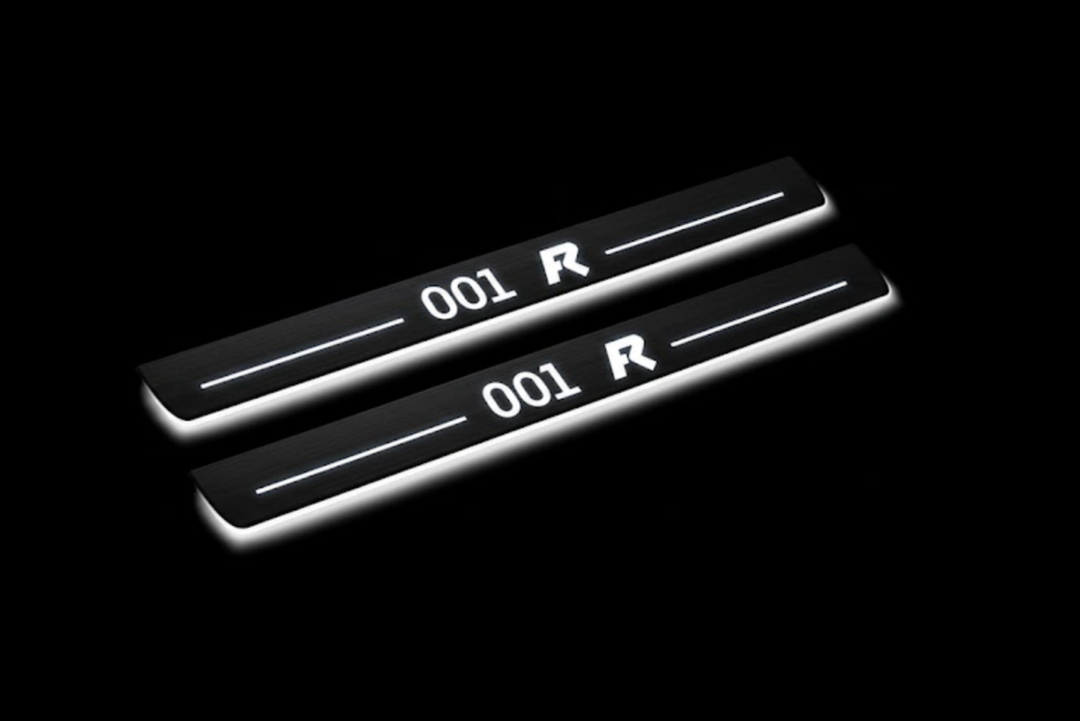 LED Door Sills for Zeekr 001 FR – Illuminated Stainless Steel Entry Plates Zeekr Led Door Sills opdesign