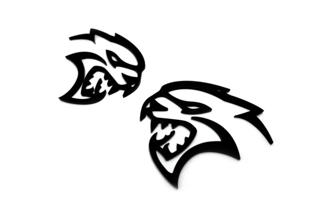 Chrysler emblem for fenders with Hellcat logo (type 3) Chrysler emblems decoinfabric