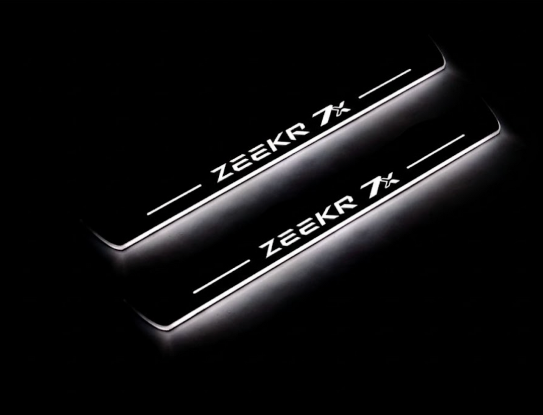 Zeekr 7X Car Door Sill With Logo Zeekr 7X Zeekr Led Door Sills opdesign