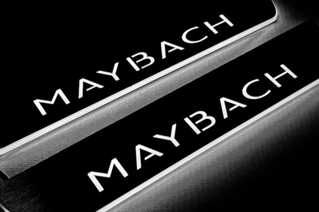 Mercedes S-Class W222 2013-2020 Auto Door Sill Plates With Logo Maybach Mercedes Led Door Sills opdesign