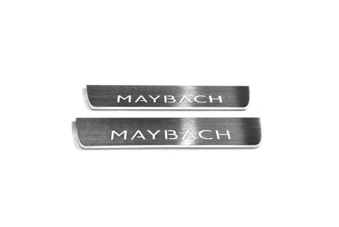 Mercedes S-Class W222 2013-2020 Auto Door Sill Plates With Logo Maybach Mercedes Led Door Sills opdesign
