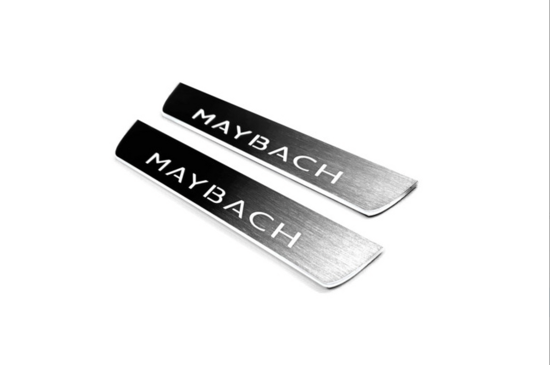 Mercedes S-Class W222 2013-2020 Auto Door Sill Plates With Logo Maybach Mercedes Led Door Sills opdesign