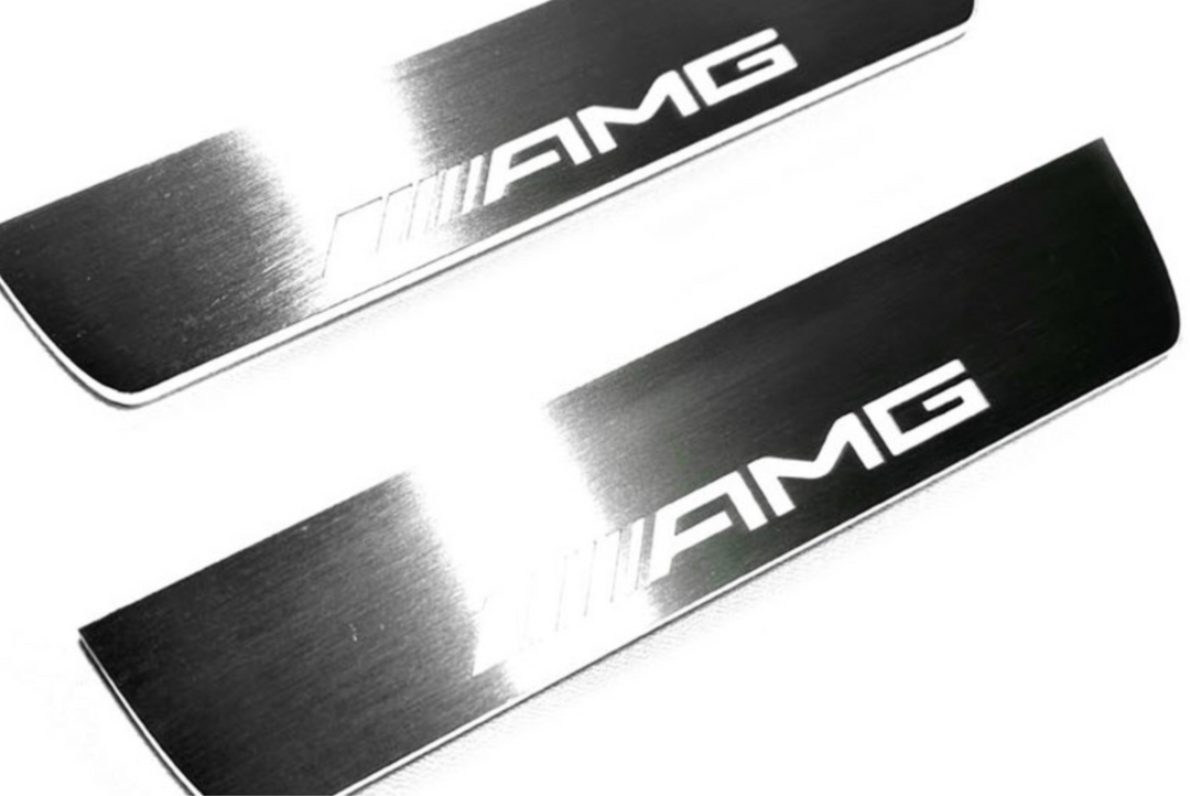 Umbrales de puerta LED BMW 5 E60 con logotipo M Performance