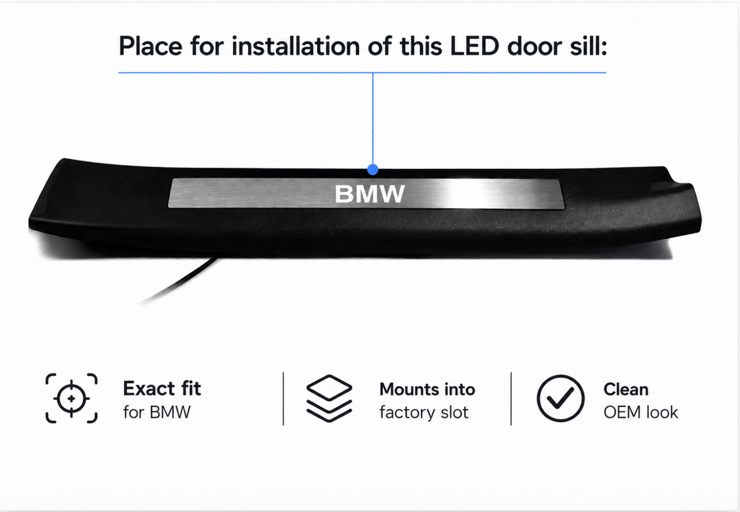 BMW X5 G05 2019+ Car Sill With Logo ///M Performance (Type OEM)
