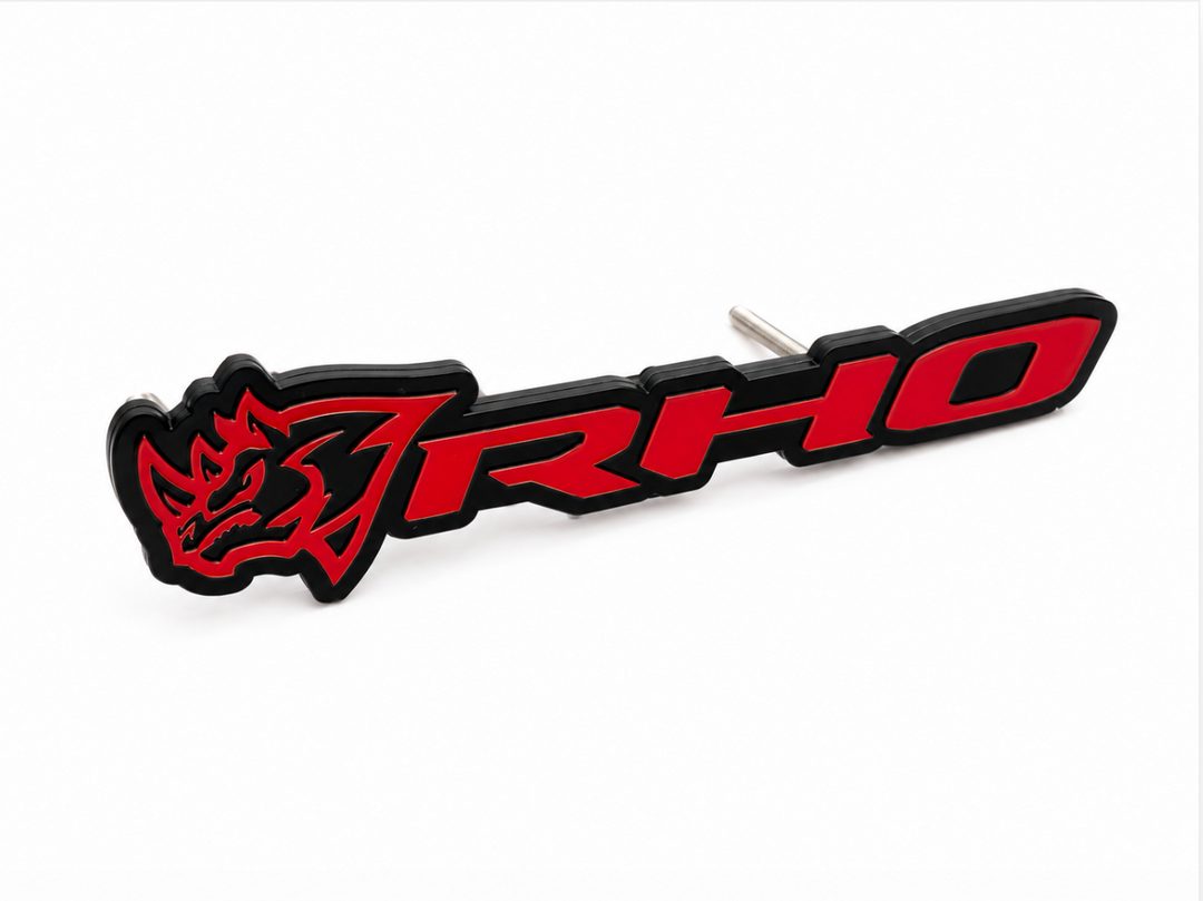 DODGE Radiator grille emblem with RHO Rhino logo