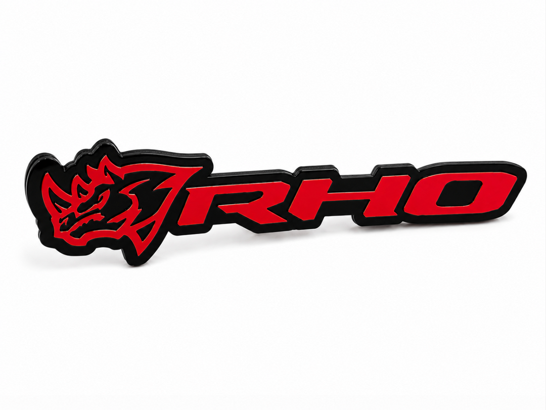 DODGE Radiator grille emblem with RHO Rhino logo